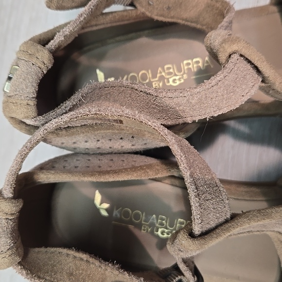 Koolaburra by Ugg Australia Women Ashlyn Leather Open Toe Heels Sandals shoes 9 - Picture 6 of 12